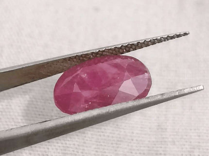 GSI Certified 4.39ct Ruby Natural Untreated Gemstone - SMSGEMS 