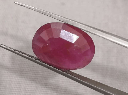 GSI Certified 4.39ct Ruby Natural Untreated Gemstone - SMSGEMS 