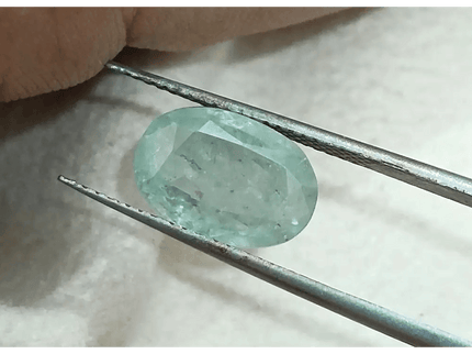 GSI Certified 4.49ct Green Ceylon Sapphire, Natural Untreated Gemstone - SMSGEMS 
