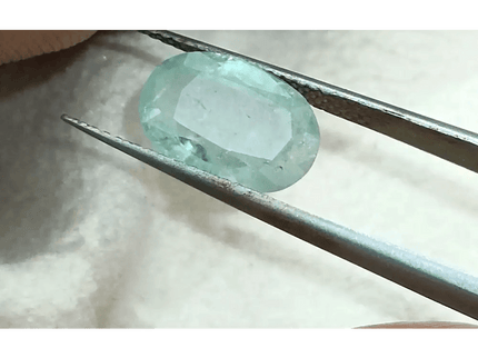 GSI Certified 4.49ct Green Ceylon Sapphire, Natural Untreated Gemstone - SMSGEMS 