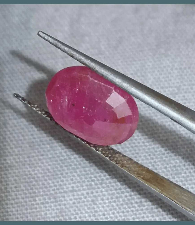 GSI Certified 4.54ct Ruby Natural Untreated Gemstone - SMSGEMS 
