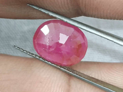 GSI Certified 4.54ct Ruby Natural Untreated Gemstone - SMSGEMS 
