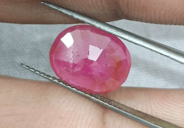 GSI Certified 4.54ct Ruby Natural Untreated Gemstone - SMSGEMS 