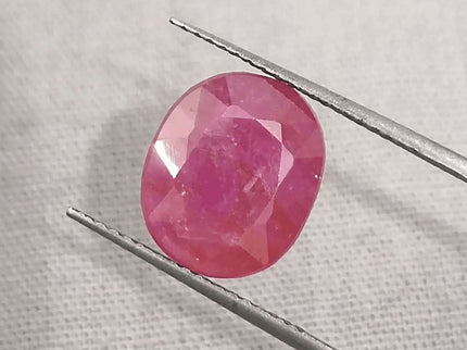 GSI Certified 4.54ct Ruby Natural Untreated Gemstone - SMSGEMS 