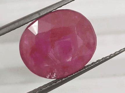 GSI Certified 4.54ct Ruby Natural Untreated Gemstone - SMSGEMS 
