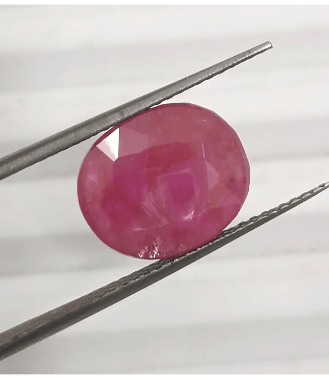 GSI Certified 4.54ct Ruby Natural Untreated Gemstone - SMSGEMS 