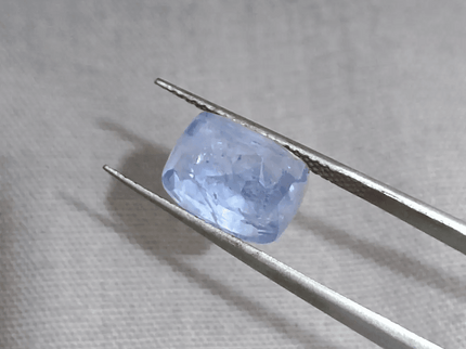 GSI Certified 4.59ct Blue Ceylon Sapphire, Natural untreated Gemstone - SMSGEMS 