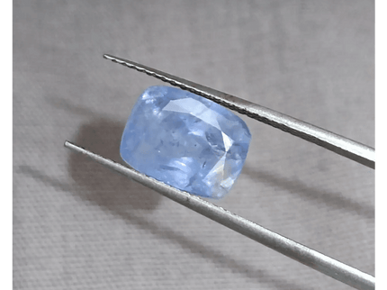 GSI Certified 4.59ct Blue Ceylon Sapphire, Natural untreated Gemstone - SMSGEMS 