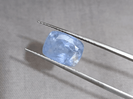 GSI Certified 4.59ct Blue Ceylon Sapphire, Natural untreated Gemstone - SMSGEMS 