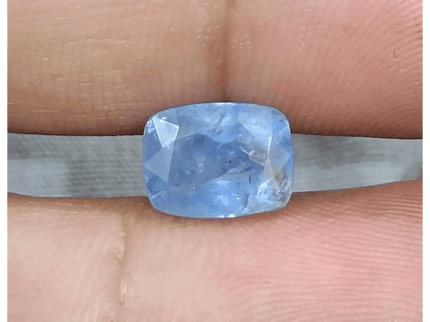 GSI Certified 4.59ct Blue Ceylon Sapphire, Natural untreated Gemstone - SMSGEMS 