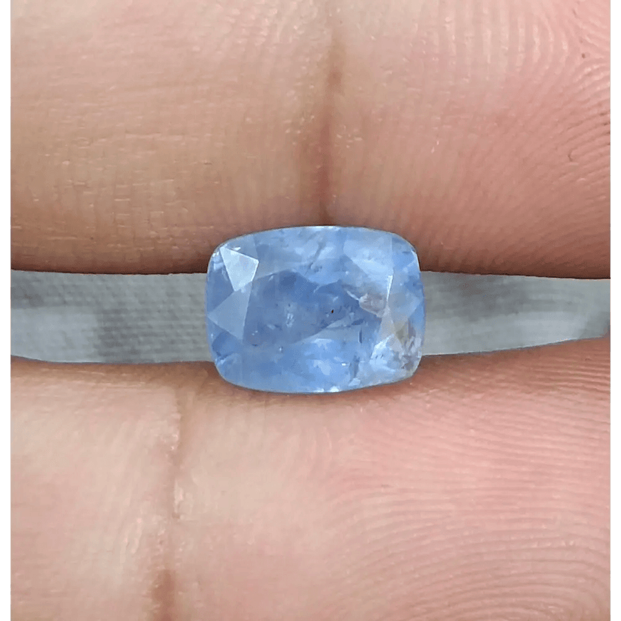 GSI Certified 4.59ct Blue Ceylon Sapphire, Natural untreated Gemstone - SMSGEMS 