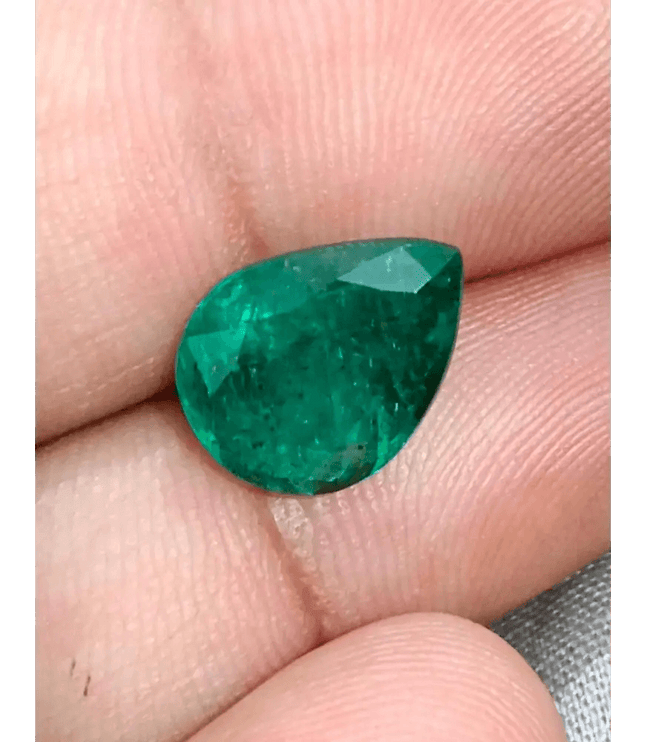 4.60ct Zambian Emerald Certified By GSI - SMSGEMS 