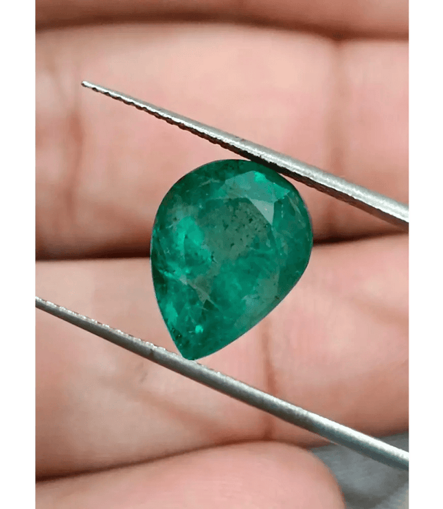 4.60ct Zambian Emerald Certified By GSI - SMSGEMS 