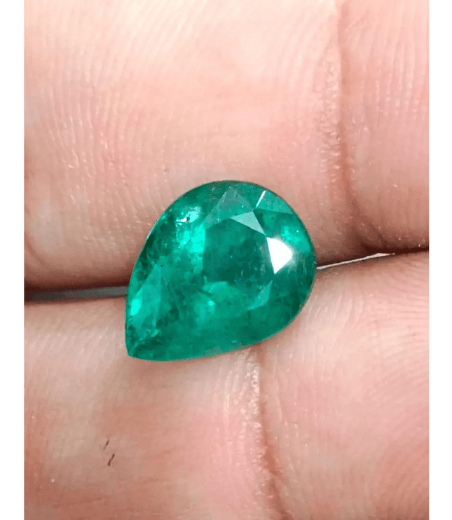4.60ct Zambian Emerald Certified By GSI - SMSGEMS 
