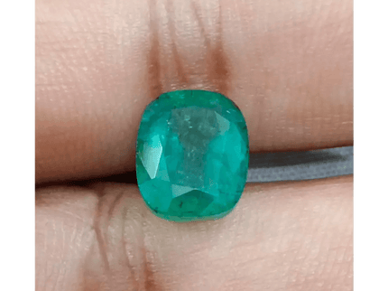 GSI Certified 4.74ct Zambian Emerald , 100% Natural Earth Mined Gemstone - SMSGEMS 