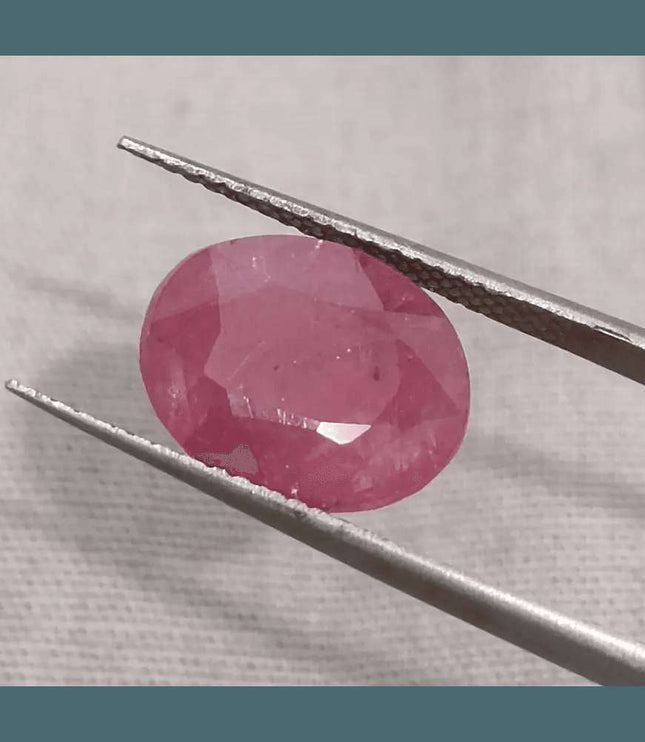 GSI Certified 5.00ct Ruby Natural Untreated Gemstone - SMSGEMS 