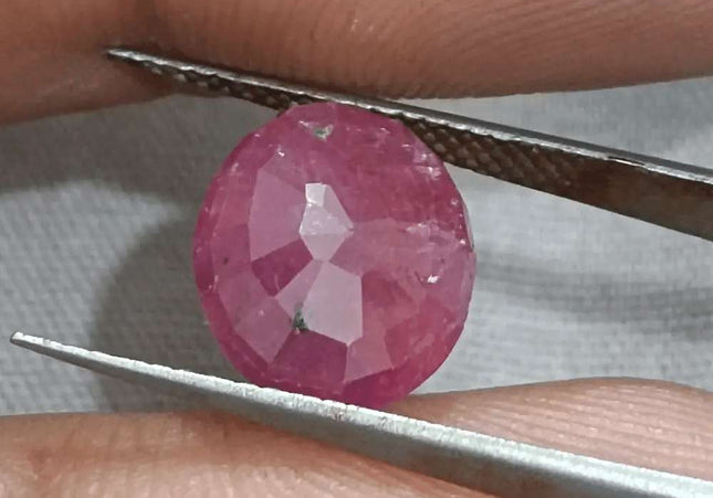 GSI Certified 5.00ct Ruby Natural Untreated Gemstone - SMSGEMS 