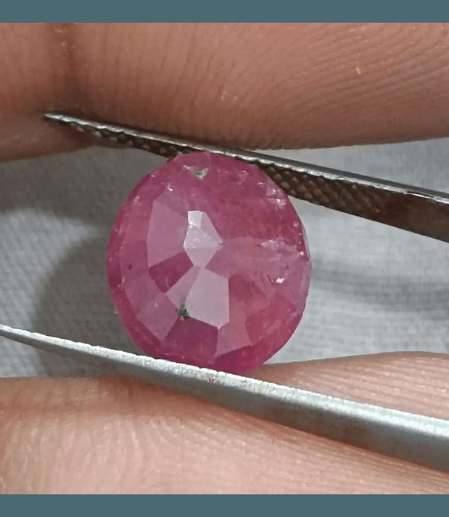 GSI Certified 5.00ct Ruby Natural Untreated Gemstone - SMSGEMS 