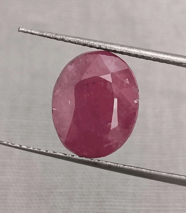 GSI Certified 5.00ct Ruby Natural Untreated Gemstone - SMSGEMS 