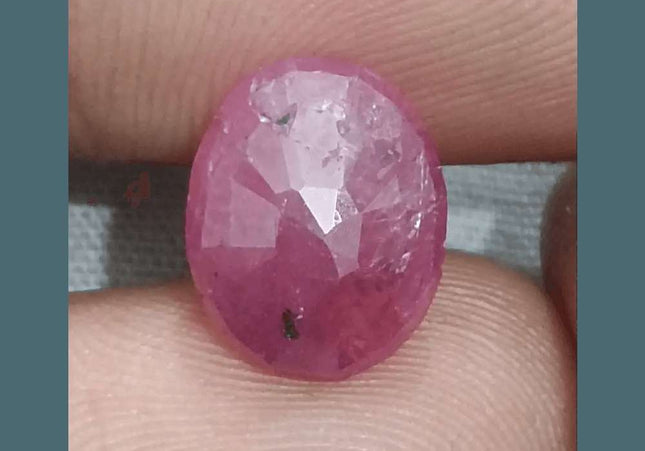 GSI Certified 5.00ct Ruby Natural Untreated Gemstone - SMSGEMS 