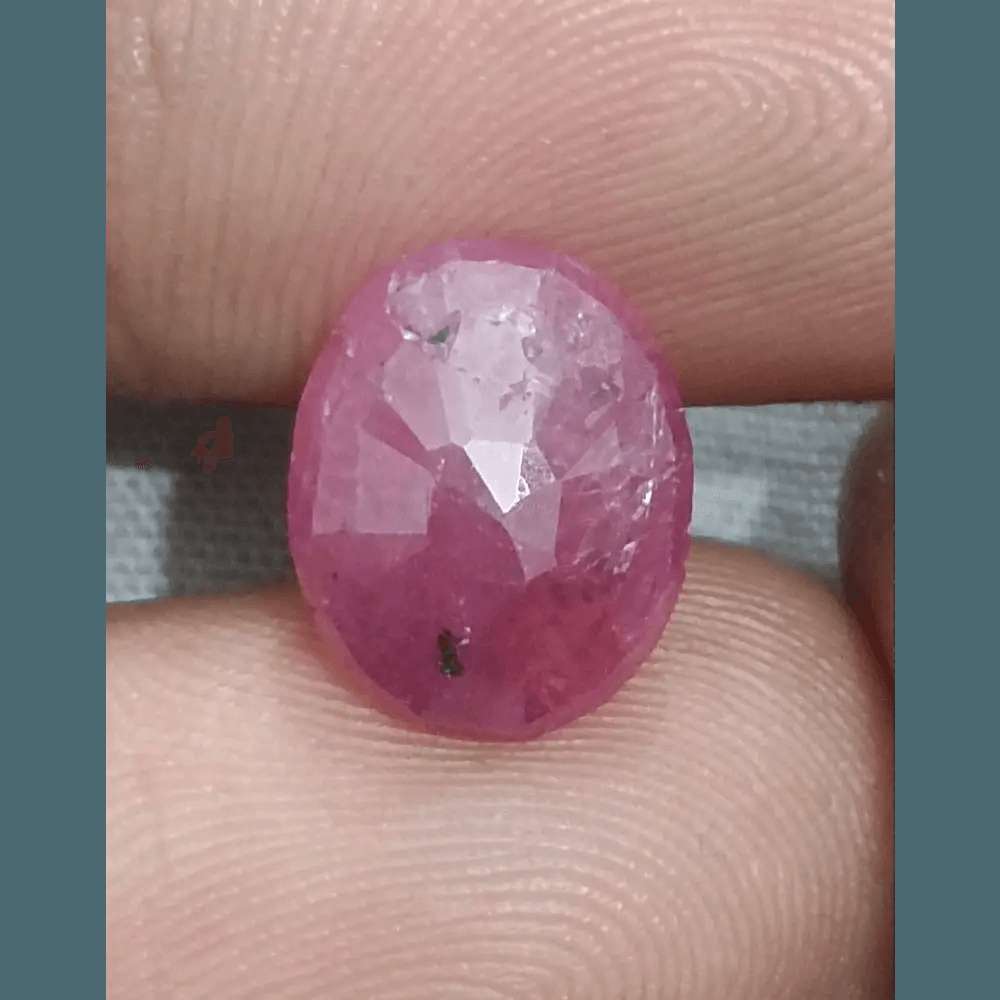 GSI Certified 5.00ct Ruby Natural Untreated Gemstone - SMSGEMS 