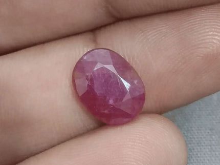 GSI Certified 5.00ct Ruby Natural Untreated Gemstone - SMSGEMS 