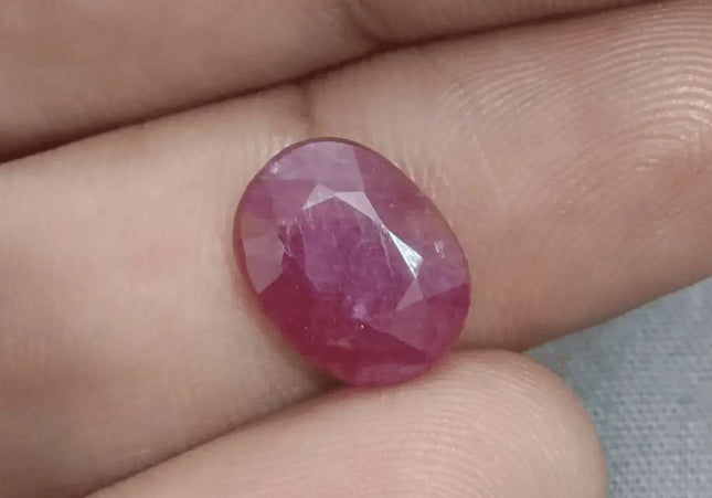 GSI Certified 5.00ct Ruby Natural Untreated Gemstone - SMSGEMS 
