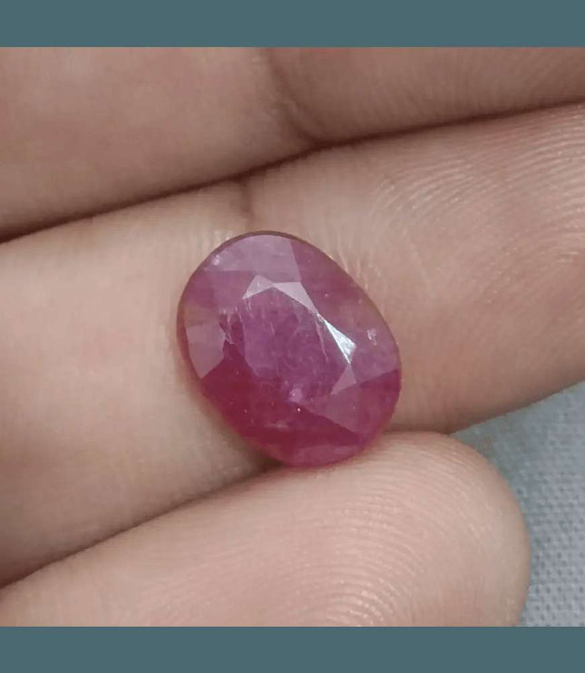 GSI Certified 5.00ct Ruby Natural Untreated Gemstone - SMSGEMS 