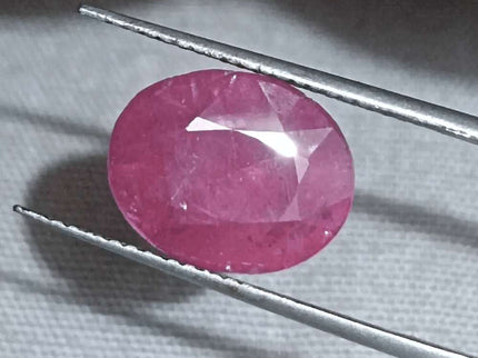 GSI Certified 5.00ct Ruby Natural Untreated Gemstone - SMSGEMS 