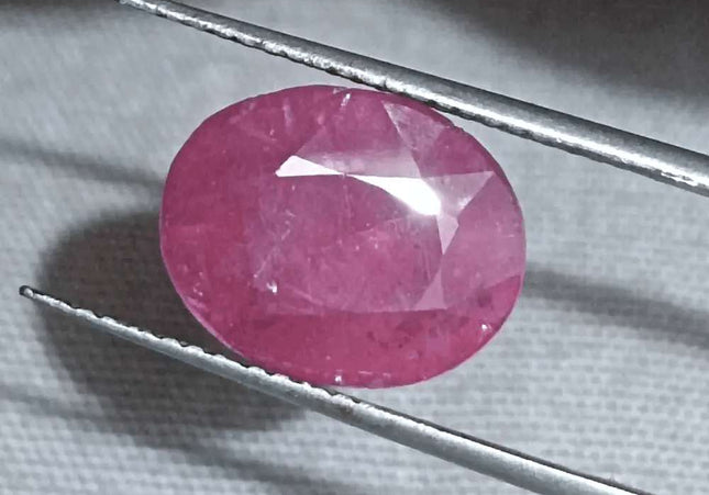 GSI Certified 5.00ct Ruby Natural Untreated Gemstone - SMSGEMS 