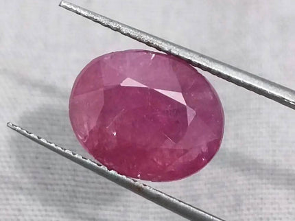 GSI Certified 5.00ct Ruby Natural Untreated Gemstone - SMSGEMS 