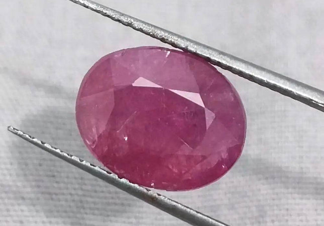 GSI Certified 5.00ct Ruby Natural Untreated Gemstone - SMSGEMS 