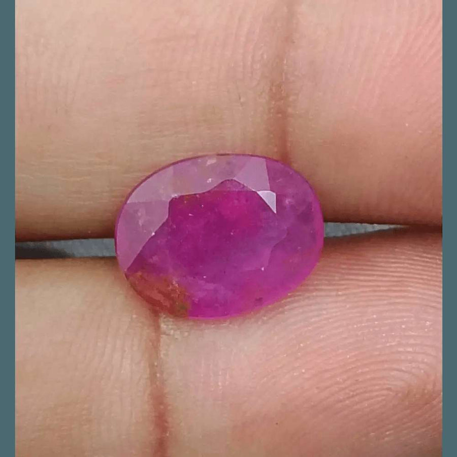5.29ct Mozambique Ruby Natural Untreated Gemstone GSI Certified - SMSGEMS 