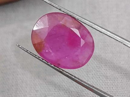 5.29ct Mozambique Ruby Natural Untreated Gemstone GSI Certified - SMSGEMS 