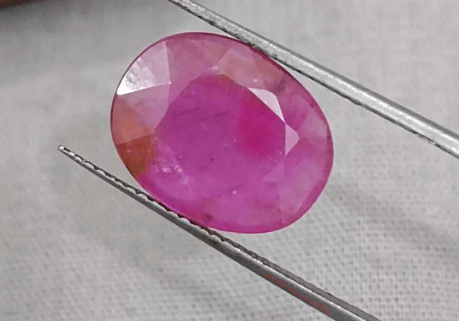 5.29ct Mozambique Ruby Natural Untreated Gemstone GSI Certified - SMSGEMS 