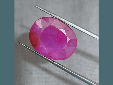 5.29ct Mozambique Ruby Natural Untreated Gemstone GSI Certified - SMSGEMS 