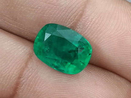 GSI Certified 5.49ct Alpine Green Natural Gemstone - SMSGEMS 