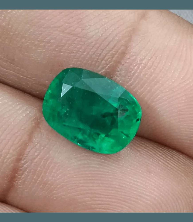 GSI Certified 5.49ct Alpine Green Natural Gemstone - SMSGEMS 