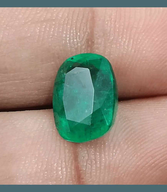 GSI Certified 5.49ct Alpine Green Natural Gemstone - SMSGEMS 