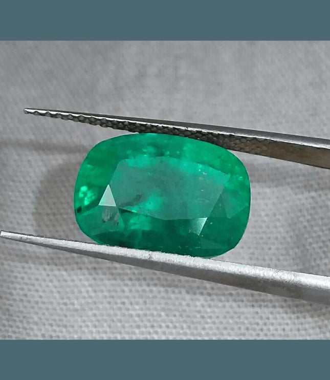 GSI Certified 5.49ct Alpine Green Natural Gemstone - SMSGEMS 