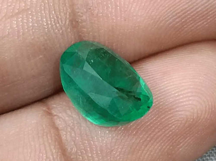 GSI Certified 5.49ct Alpine Green Natural Gemstone - SMSGEMS 