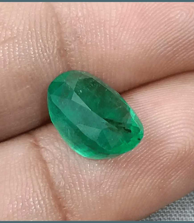 GSI Certified 5.49ct Alpine Green Natural Gemstone - SMSGEMS 