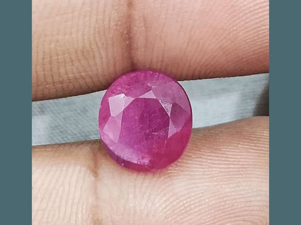 GSI Certified 5.49ct Ruby , 100% Natural Ruby - SMSGEMS 