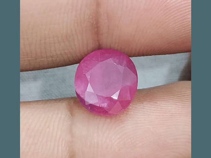 GSI Certified 5.49ct Ruby , 100% Natural Ruby - SMSGEMS 