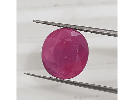 GSI Certified 5.49ct Ruby , 100% Natural Ruby - SMSGEMS 