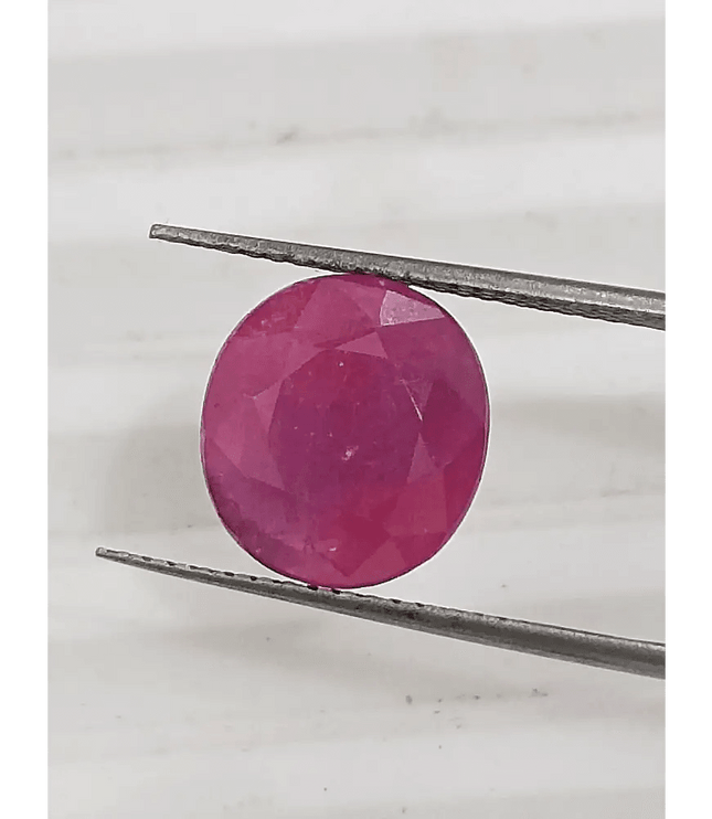 GSI Certified 5.49ct Ruby , 100% Natural Ruby - SMSGEMS 
