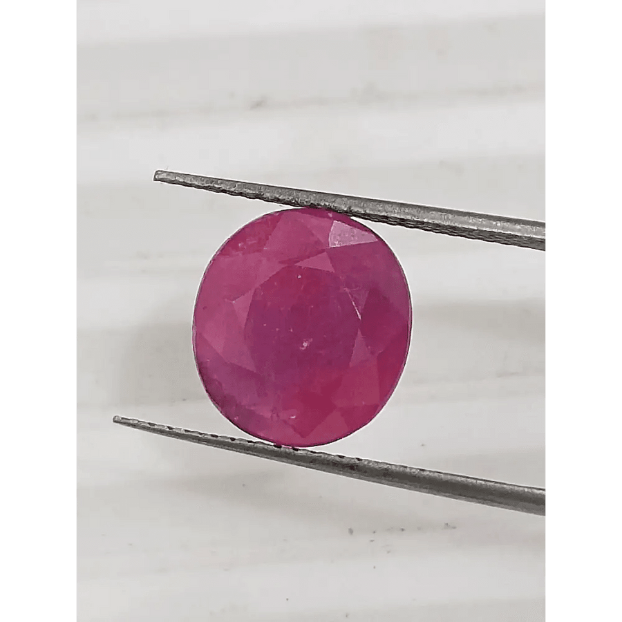GSI Certified 5.49ct Ruby , 100% Natural Ruby - SMSGEMS 