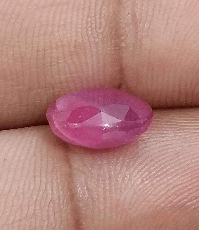 GSI Certified 5.49ct Ruby , 100% Natural Ruby - SMSGEMS 