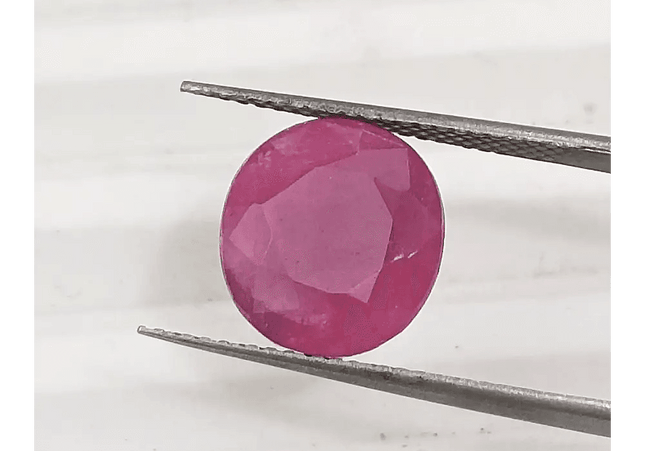 GSI Certified 5.49ct Ruby , 100% Natural Ruby - SMSGEMS 