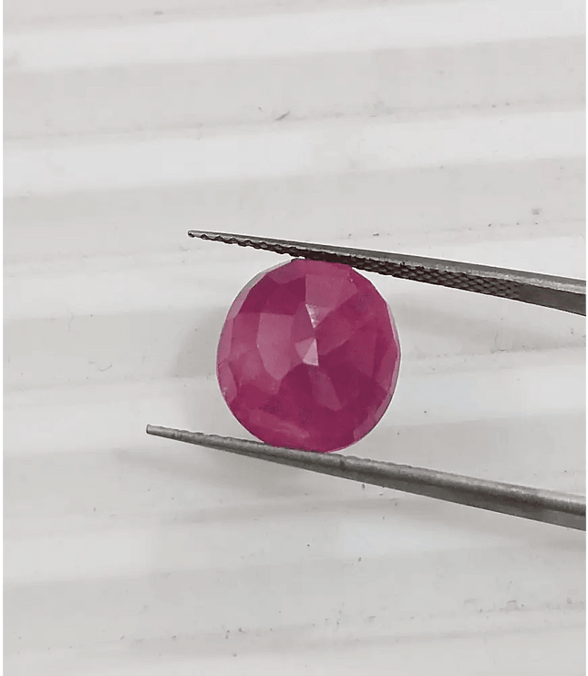 GSI Certified 5.49ct Ruby , 100% Natural Ruby - SMSGEMS 